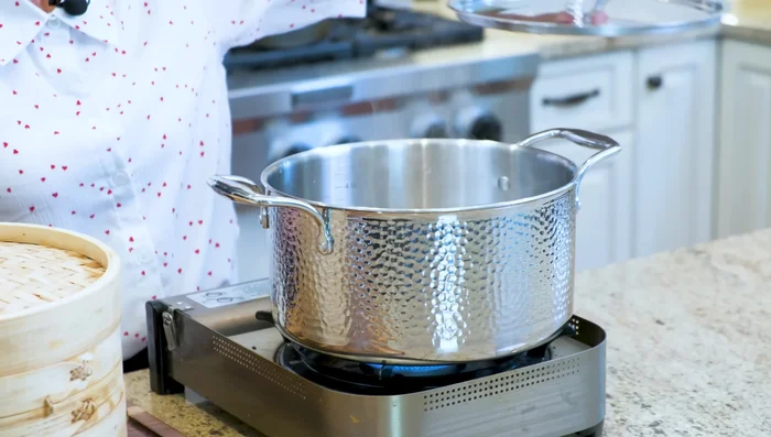 Steam the meatballs: Steam the meatballs for 10 minutes.