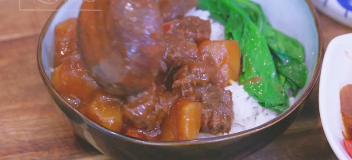 Serve over rice.