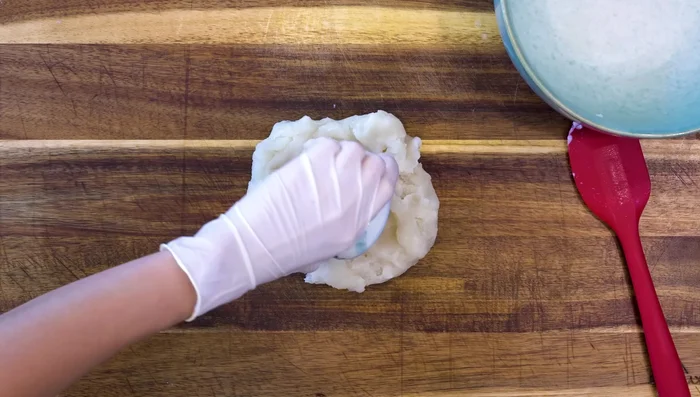 Add matcha powder (optional) and knead the wrapper until smooth and non-sticky (about 5 minutes). Portion into 20g balls.