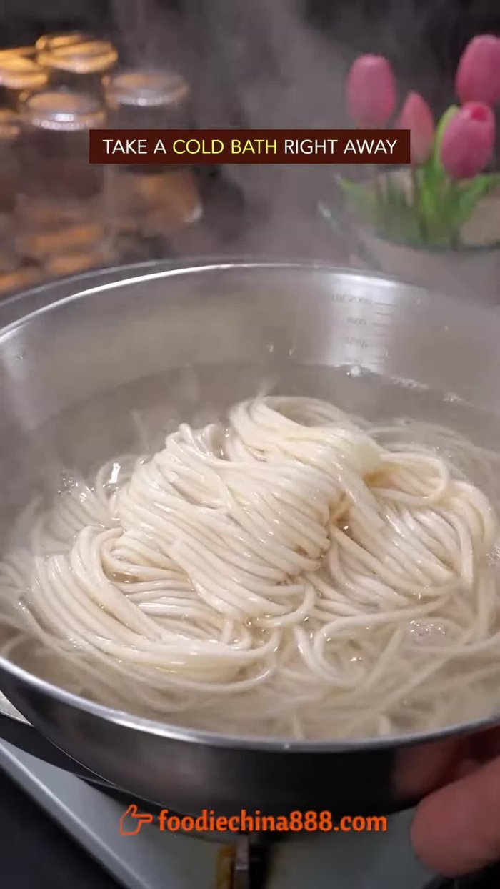 Cut beef into strips.