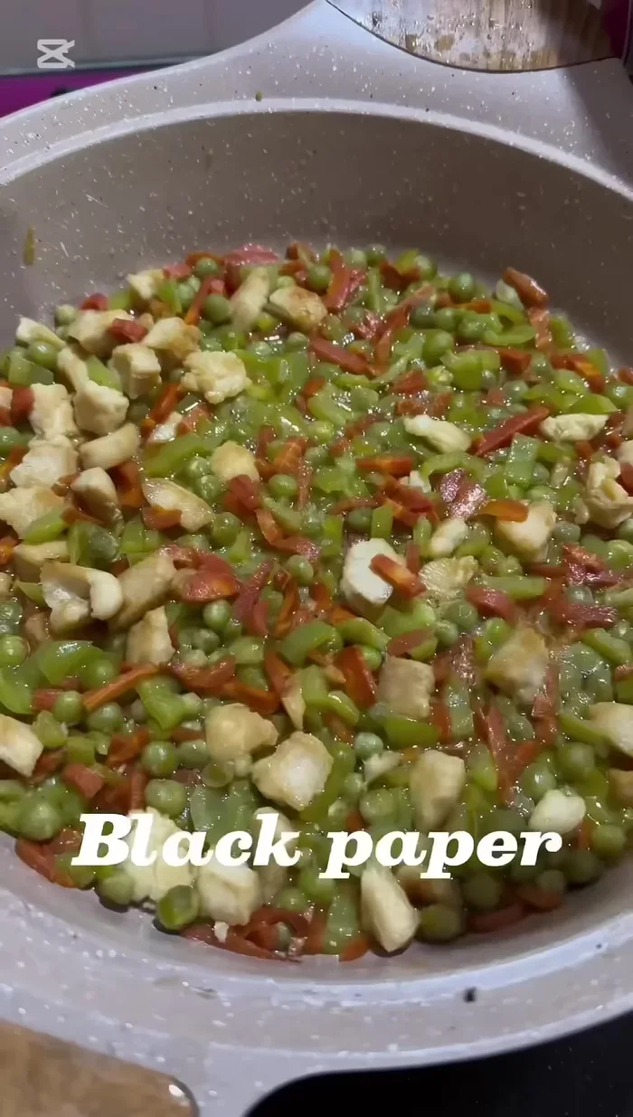 Add black pepper.