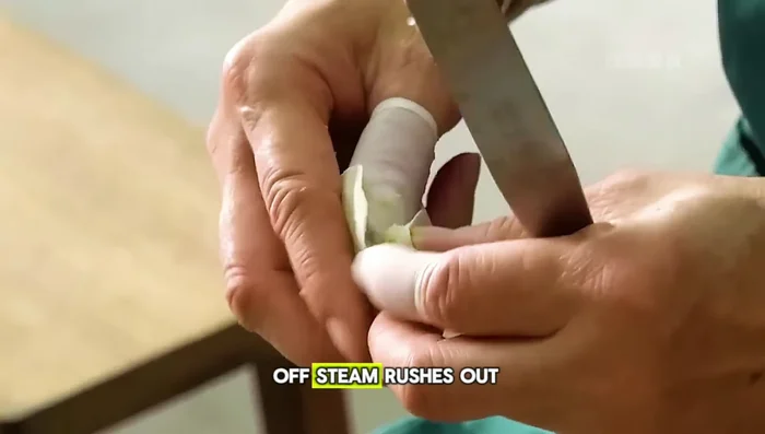 Steam the dumplings: Steam the wrapped dumplings until cooked through.