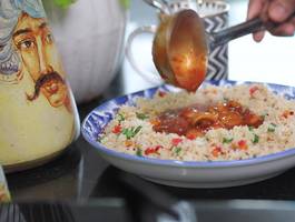 Mumbai Street Style Mushroom Chopper Rice Recipe