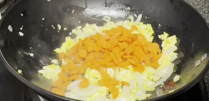 Add carrots and stir everything together.