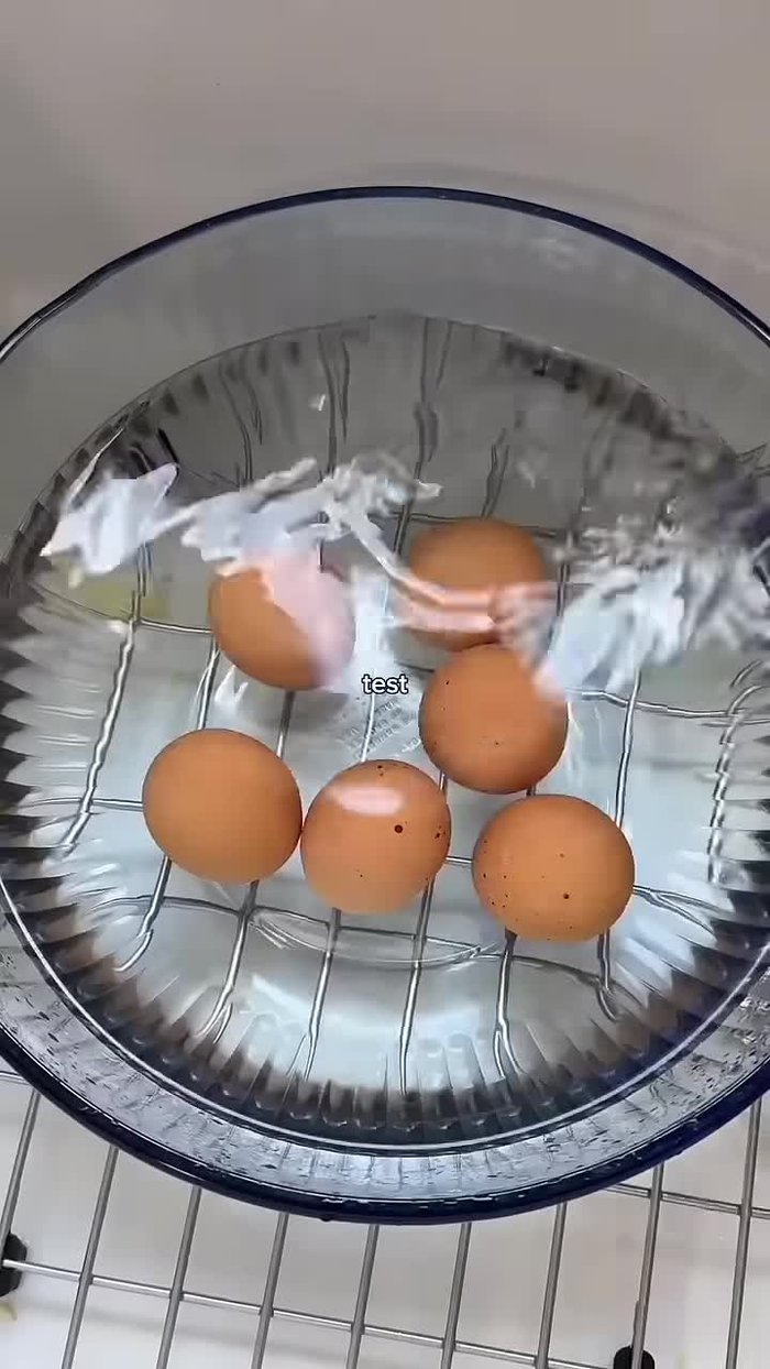 Perform a float test to ensure your eggs are fresh. Good eggs will sink.