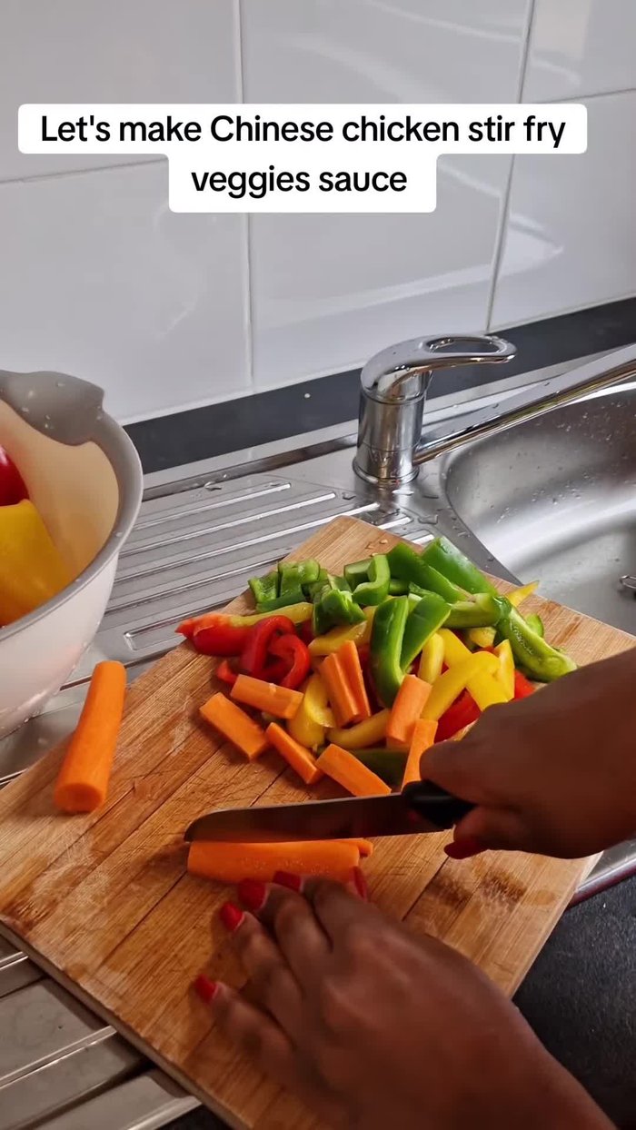 Wash and cut the vegetables into your preferred sizes.
