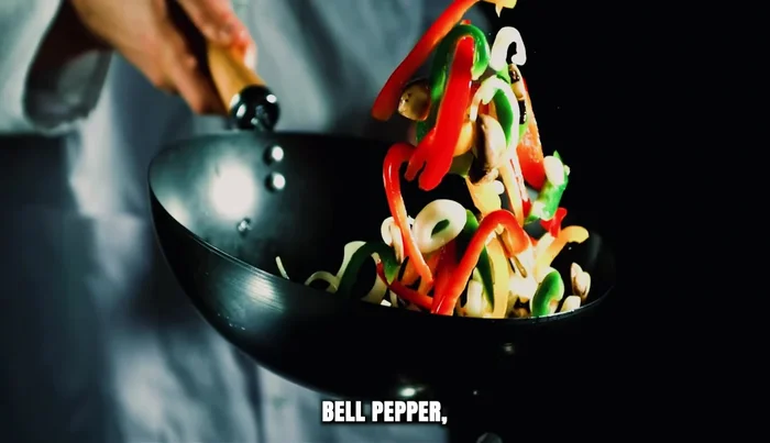 Add bell pepper, cabbage, and peas. Cook for another minute until vegetables are bright with a hint of crunch.
