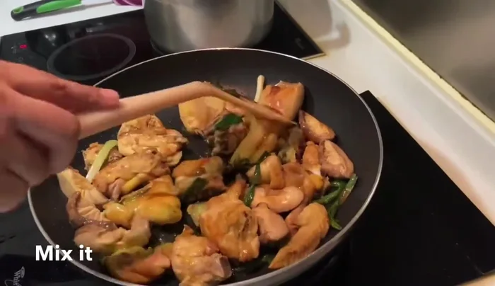 Start cooking the dish.