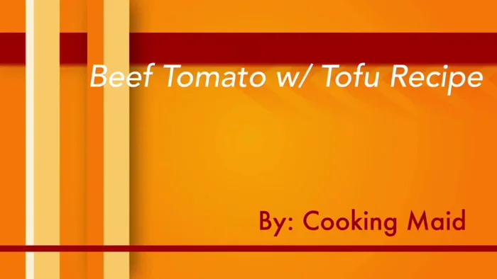 Prepare the tofu. (Possibly pressing or cutting)