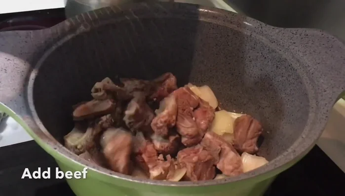 Add enough water or stock to cover the ingredients. Bring to a boil, then reduce heat and simmer.