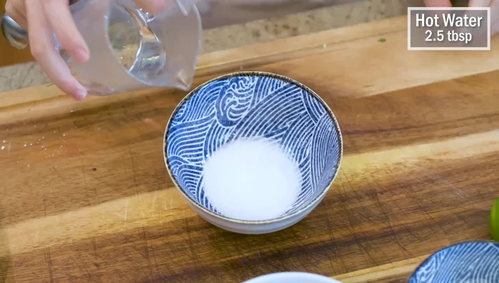 Make dipping sauce for crispy shrimp.