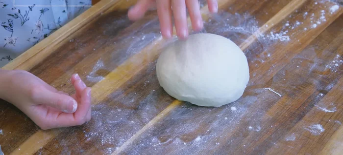 Knead the dough: Knead by hand for about 5 minutes until smooth and non-sticky.