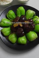 Chinese Braised Mushrooms & Bok Choy Recipe - Ahh Maa Style