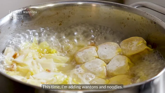 Optional: Add tofu, eggs, and noodles. Cook until meat is done.