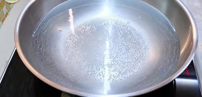 Boil a large pot of water over medium heat until small bubbles appear. Add salt and stir to dissolve.