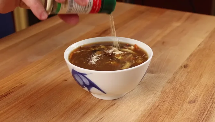 Serve: Add extra vinegar and white pepper if needed, especially if serving after storage.