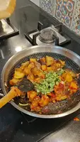 Hot Garlic Indo-Chinese Potatoes & Eggplant Recipe